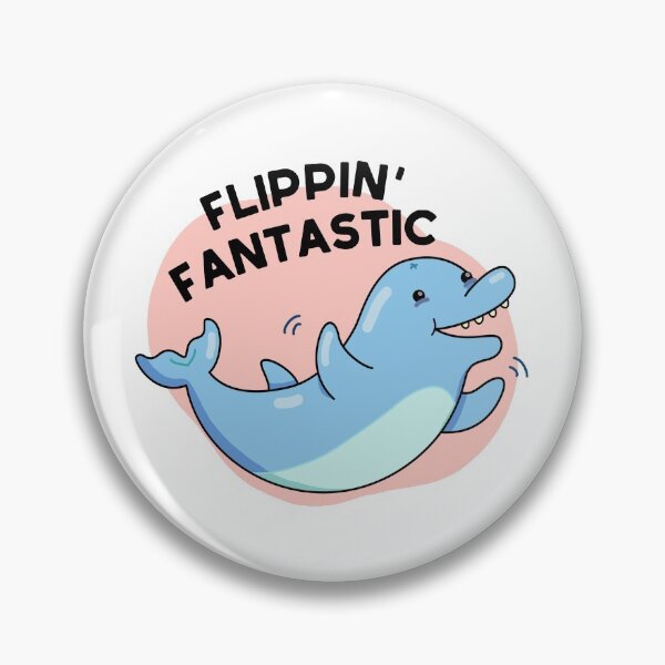 Item preview, Flippin Fantastic Funny Dolphin Puns  designed and sold by punnybone.
