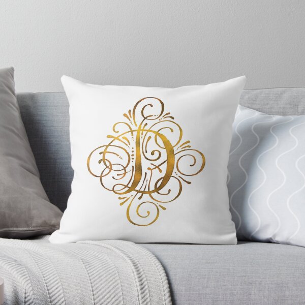 Wedding Monogram in Gold Letters M and W