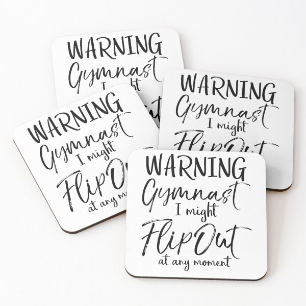 Artikelvorschau, Warning Gymnast I Might Flip Out at Any Moment Gymnastics Quote entworfen und verkauft von TNDesignStudio.