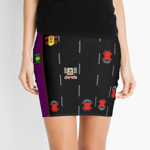Frogger Road Mini Skirt for Women - XXS to XXL