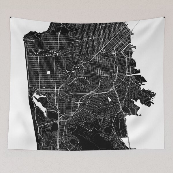 Item preview, San Francisco Map  designed and sold by Kara515.