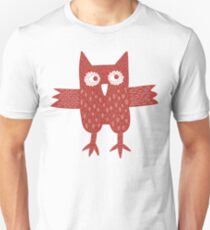 Red Owl Illustration Unisex T-Shirt