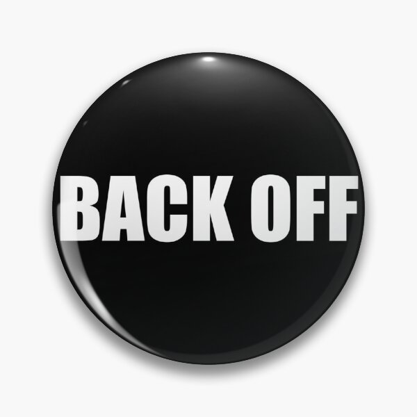Item preview, BACK OFF Face Mask Slogan designed and sold by KALEIDOSCOPE UK.
