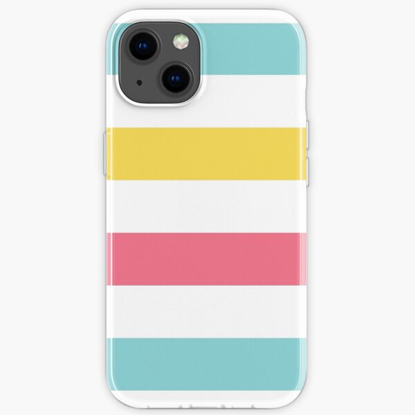 pastel stripes iPhone Soft Case