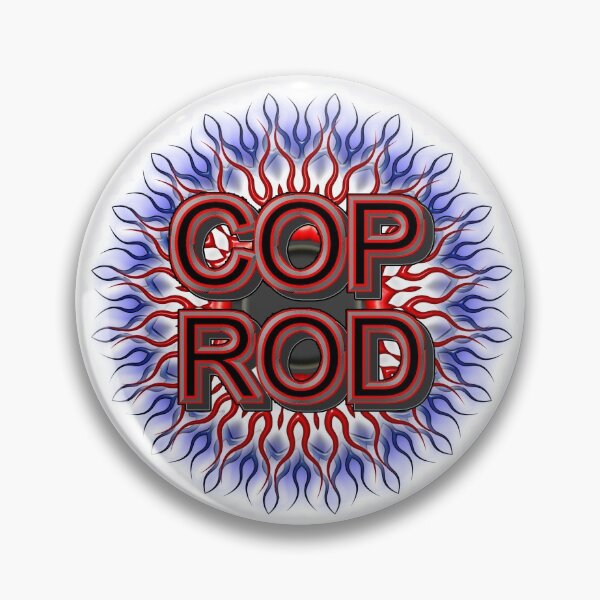 Item preview, COP ROD NAME ( RED ) WITH FLAMES IN BACKGROUND designed and sold by CopRod.