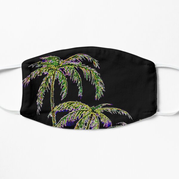 Rainbow Palm Trees Mask
