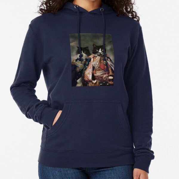 Cat Portrait - Michael and Hero Lightweight Hoodie