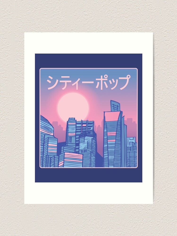 City Pop Art Print By Ibruster Redbubble