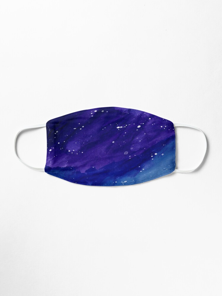 Galaxy Midnight Stars Amp Amp Starry Night Sky Watercolor Gradient Aesthetic Mash Mask By Teeworthy Redbubble