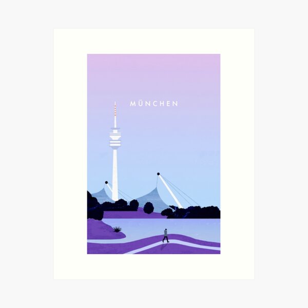 Item preview, Munich travel poster designed and sold by katinkareinke.