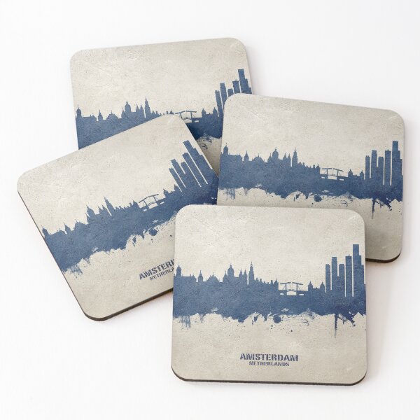 Item preview, Amsterdam The Netherlands Skyline designed and sold by ArtPrints.
