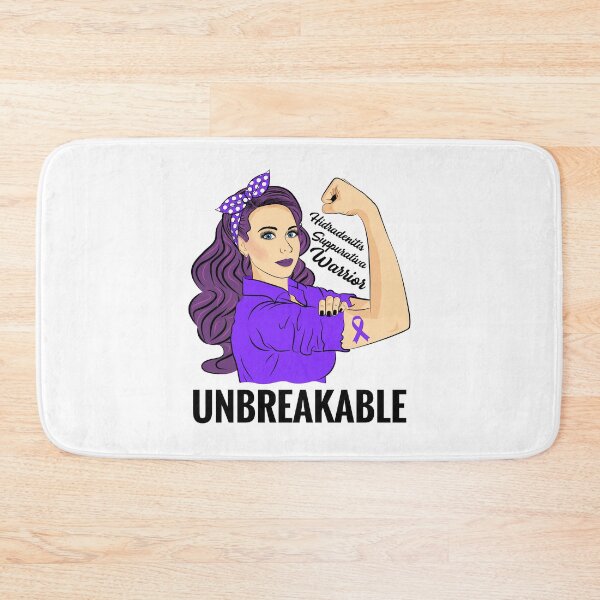 Item preview, Hidradenitis Suppurativa Awareness HS Warrior Unbreakable designed and sold by ZNOVANNA.