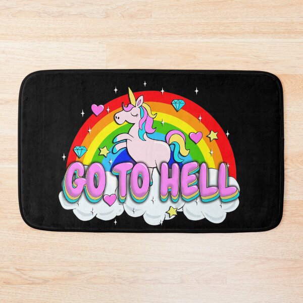 Item preview, Go to Hell - Unicorn designed and sold by ValentinaHramov.