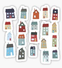 Little Houses Sticker