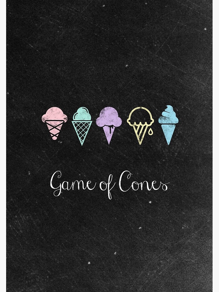 "Game Of Cones" Spiral Notebook by bubbliciousart Redbubble