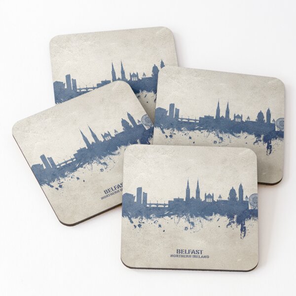 Item preview, Belfast Northern Ireland Skyline designed and sold by ArtPrints.