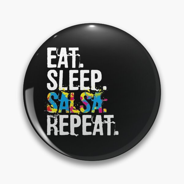 Item preview, Eat Sleep Salsa Repeat Colorful Dancer Gift designed and sold by alenaz.