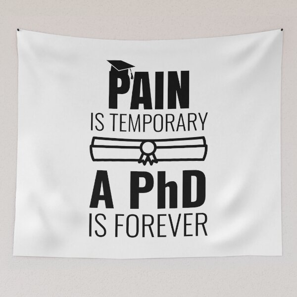 Item preview, PhD Graduation Gift - Pain is Temporary designed and sold by EstelleStar.