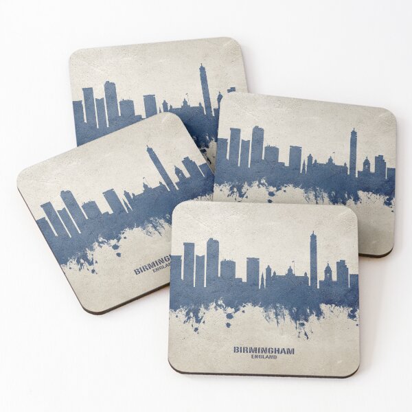 Aperçu de l'œuvre Birmingham England Skyline créée et vendue par ArtPrints.