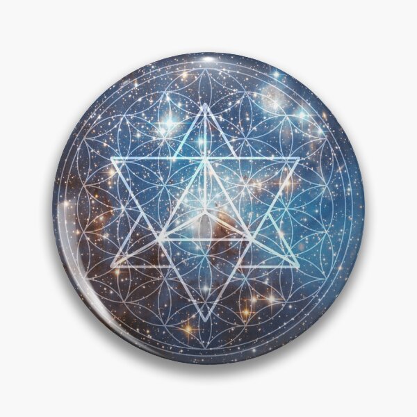 Item preview, Merkaba in Flower of Life designed and sold by Bluepress.