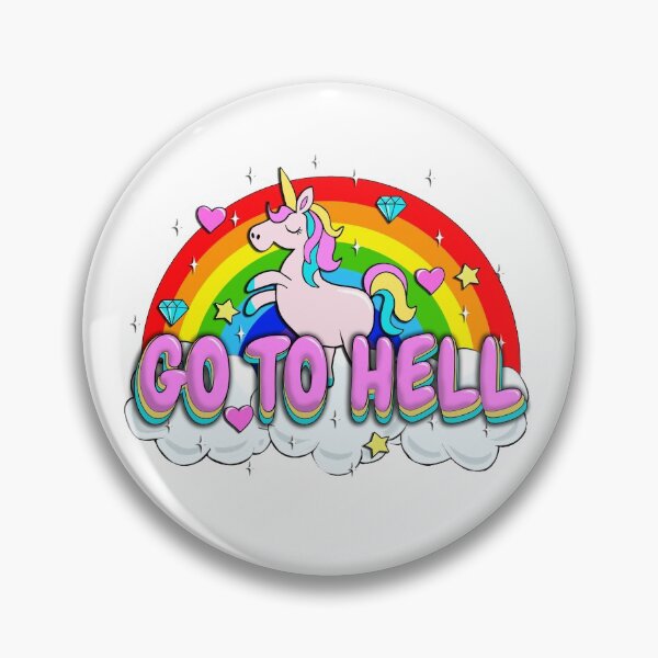 Item preview, Go to Hell - Unicorn designed and sold by ValentinaHramov.