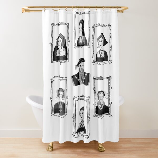 Henry VIII and his wives Shower Curtain
