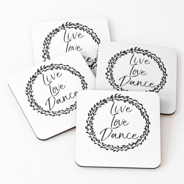 Item preview, Live Love Dance Flower Circle Design Dancing Quote designed and sold by TNDesignStudio.