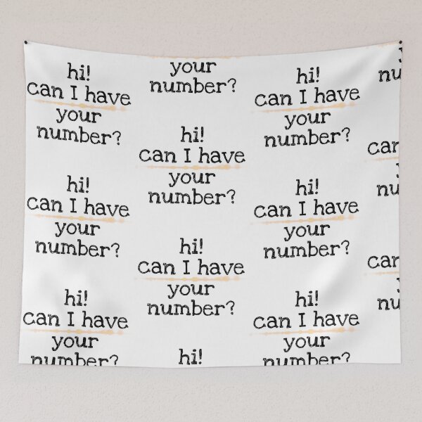 Item preview, Hi! Can I have your number designed and sold by AldrinElepano.