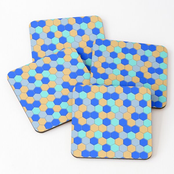 Item preview, Hexagonal honeycomb 3D repeat seamless pattern background designed and sold by Estalon.