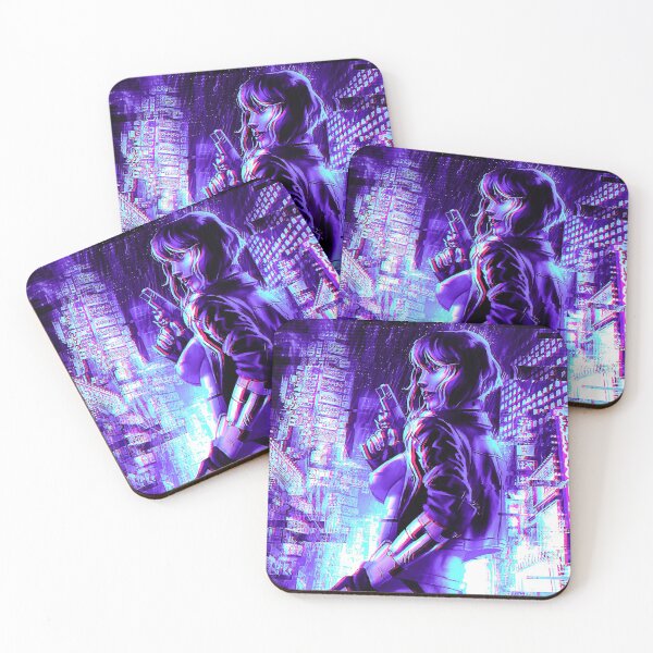 Item preview, Motoko Kusanagi - Tokyo Lights - Neon Lights Series Vol. 2 designed and sold by KrowsDigital.