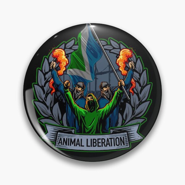 Item preview, Animal liberation vegan flag logo designed and sold by Vegan Quotes and Memes.
