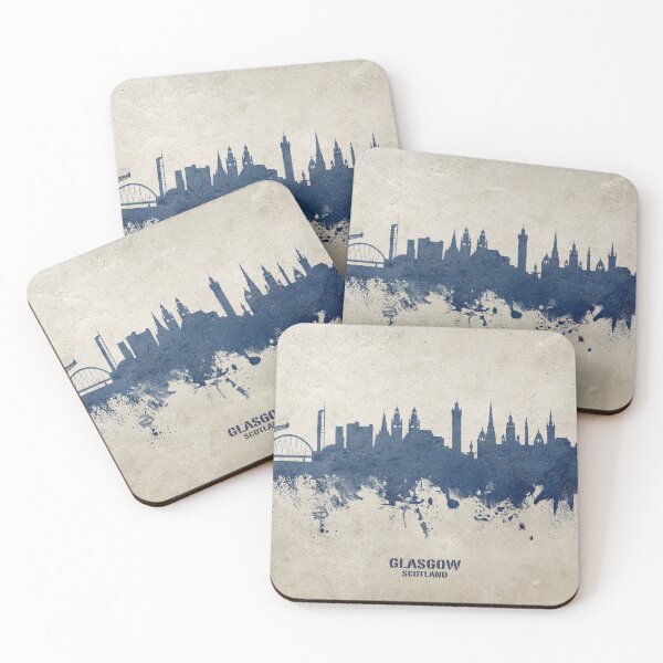 Item preview, Glasgow Scotland Skyline designed and sold by ArtPrints.