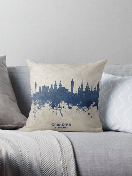 Item preview, Glasgow Scotland Skyline designed and sold by ArtPrints.