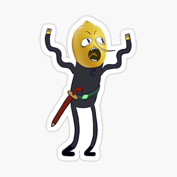 Lemongrab a la mode Sticker