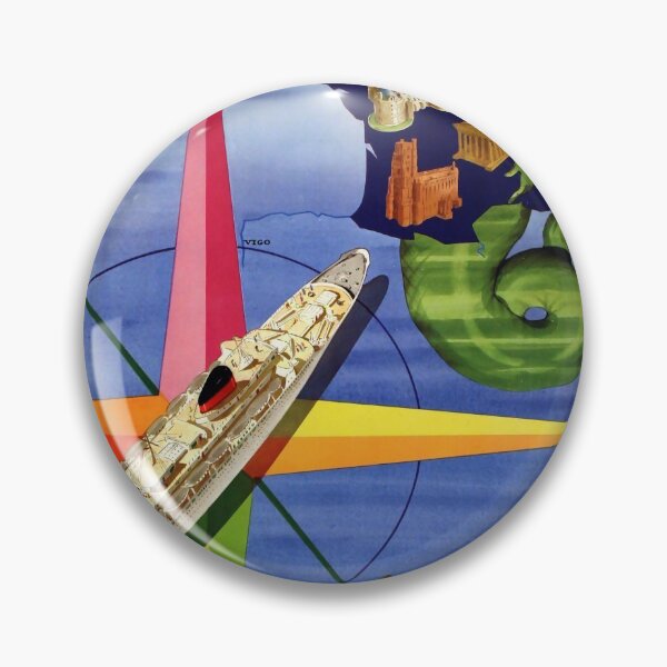 Item preview, French Line vintage travel poster designed and sold by stickart-marek.