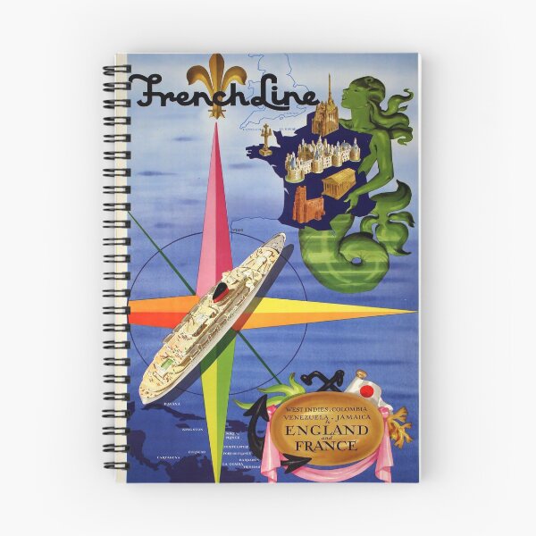 Item preview, French Line vintage travel poster designed and sold by stickart-marek.