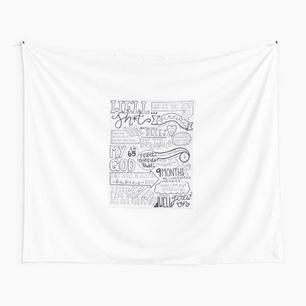 Quarantine Sex Rules Poster Tapestry