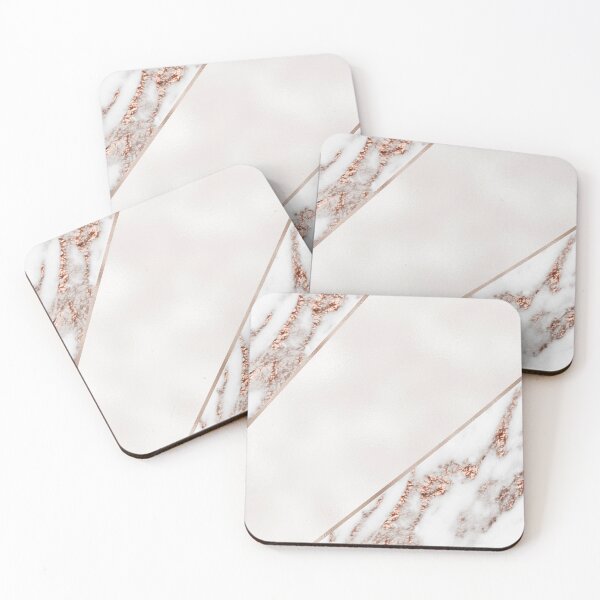 Item preview, Rose gold marble geometric pearl designed and sold by marbleco.