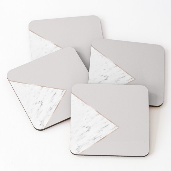 Item preview, Soft grey geo - white marble designed and sold by marbleco.