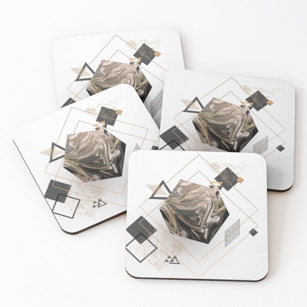 Item preview, Futuristic geo marble  designed and sold by marbleco.