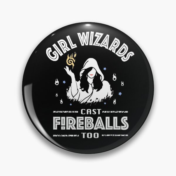Item preview, Girl Wizards cast Fireballs too designed and sold by AHundredAtlas.