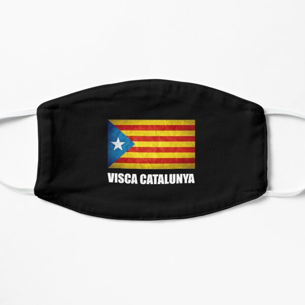 Catalogne Catalunya Conception de l'indépendance du drapeau catalan Masque sans plis