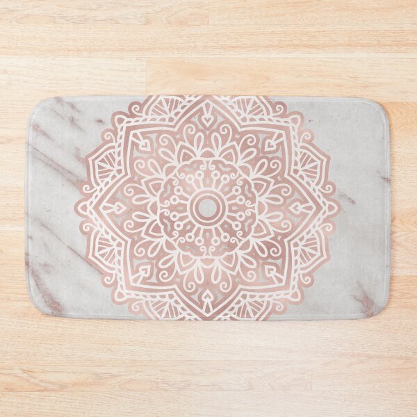 Item preview, Rose gold mandala - shimmer vein marble designed and sold by marbleco.