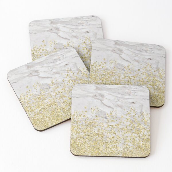 Item preview, Golden pop ombre - white marble designed and sold by marbleco.