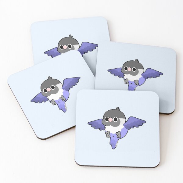 Item preview, Flying Lovebird - Masked (Violet) designed and sold by blirbos.
