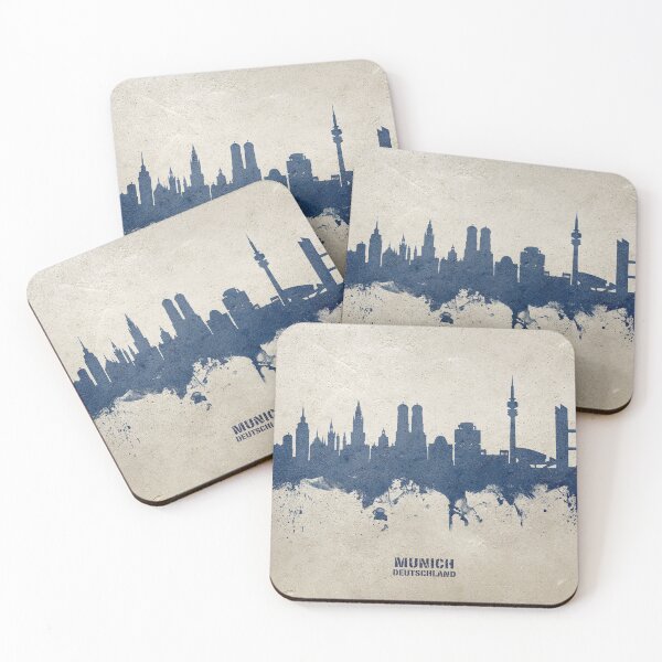 Item preview, Munich Germany Skyline designed and sold by ArtPrints.