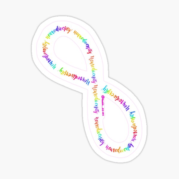 Rainbow Neurodiversity Infinity Symbol Sticker