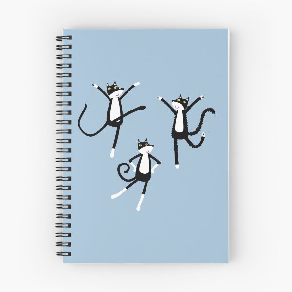 Item preview, Dancing Black and White Tuxedo Cats designed and sold by squirrell.