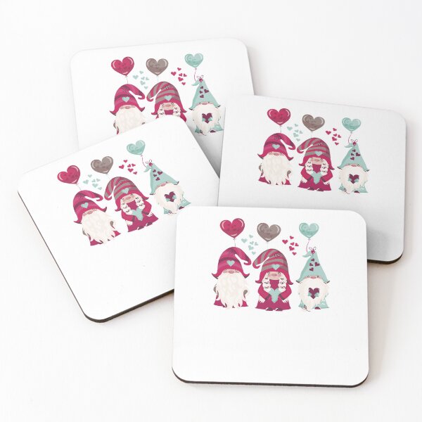 Item preview, Cute Three Gnomes Holding Hearts Valentines Day Gift designed and sold by No6Group.