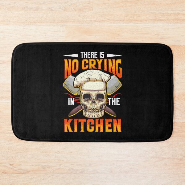 Item preview, Funny Skull Kitchen Culinary Cook There Is No Crying In The Kitchen designed and sold by UniQueensShop.